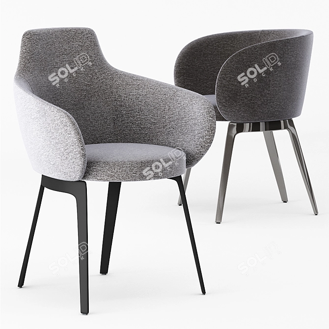 Modern ROC Chair by COR 3D model image 1