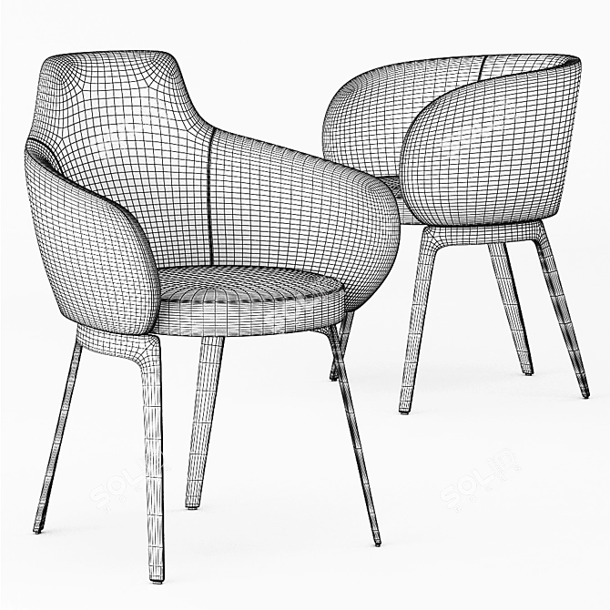 Modern ROC Chair by COR 3D model image 3
