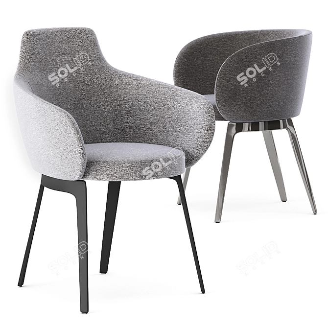 Modern ROC Chair by COR 3D model image 4