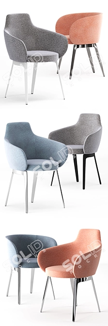 Modern ROC Chair by COR 3D model image 5