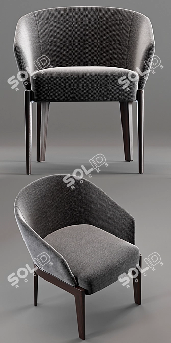 Elevate Your Comfort with the Molteni & C CHELSEA Easy Chair 3D model image 2