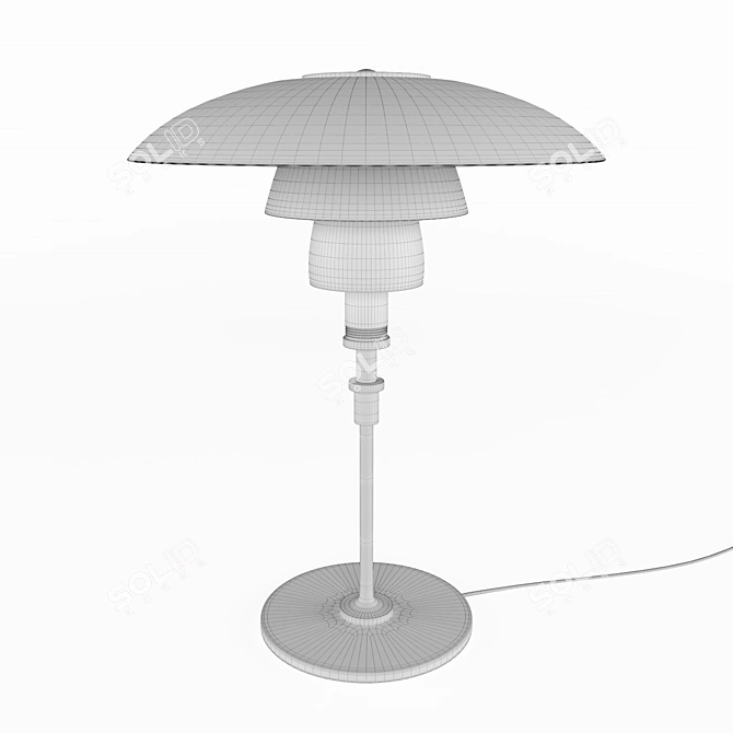 Modern Table Lamp with Adjustable Height 3D model image 3