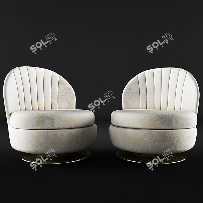 Elegant Coupe Chair 3D model image 1