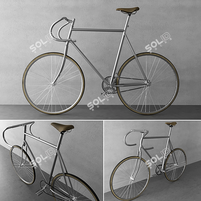 Sleek Corona Bicycle 3D model image 1