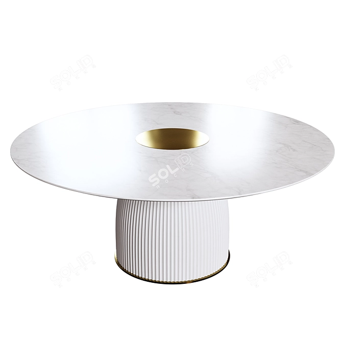 Elegant Dione Table by Paolo Castelli 3D model image 2
