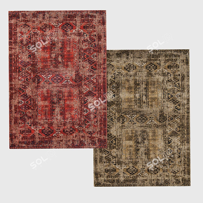 Antiquarian Hadschlu Carpets by Louis De Poortere 3D model image 1