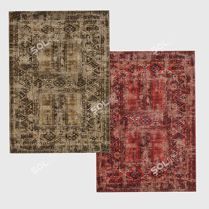 Antiquarian Hadschlu Carpets by Louis De Poortere 3D model image 2