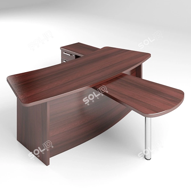 Executive Laminate Table 3D model image 1