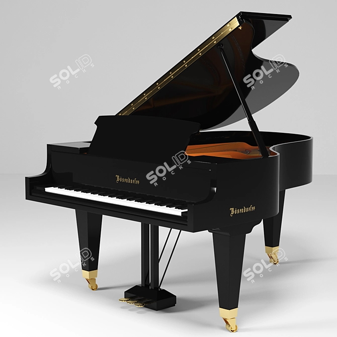 Luxury Bosendorfer Gran Piano 3D model image 1