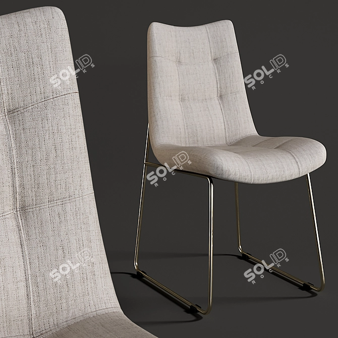 Modern 3D Dining Chair Alice 3D model image 1