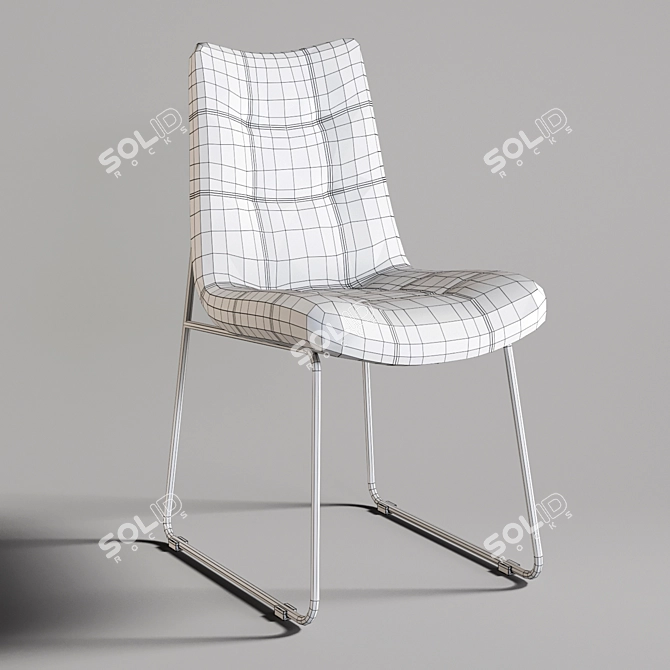 Modern 3D Dining Chair Alice 3D model image 3