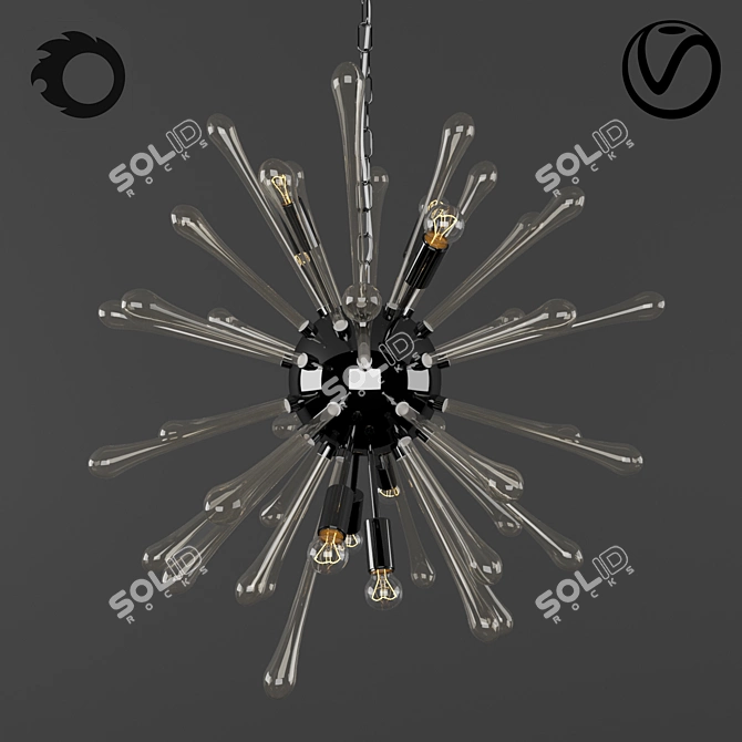 Astro Suspension Light - Stylish and Functional 3D model image 1