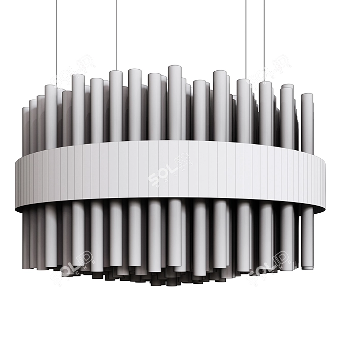 Sleek Suspension Lamp: My Lamp by paolocastelli 3D model image 2