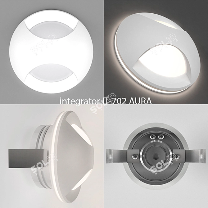 Aura LED Stair Light 3D model image 2