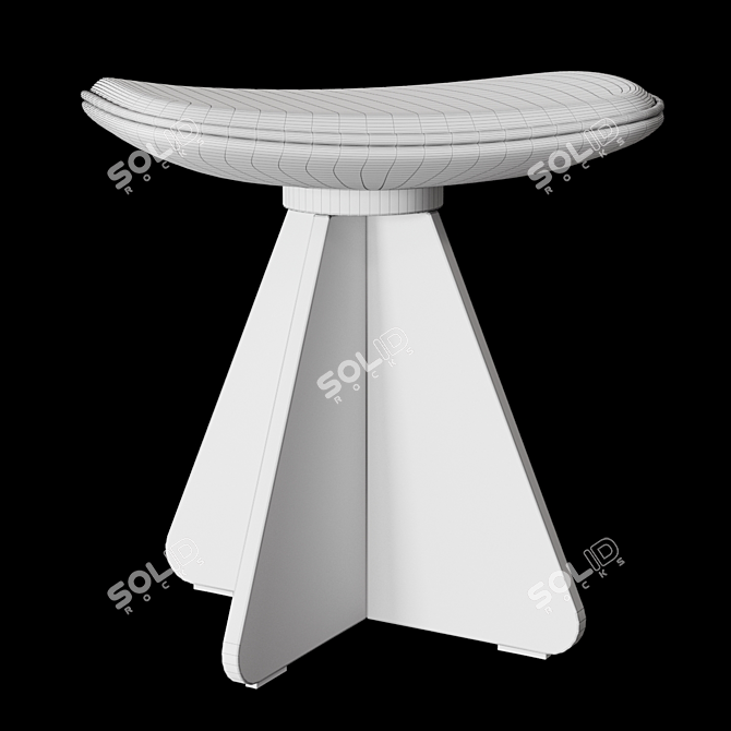 Christophe Delcourt's Wan Stool: Refined European Design 3D model image 2