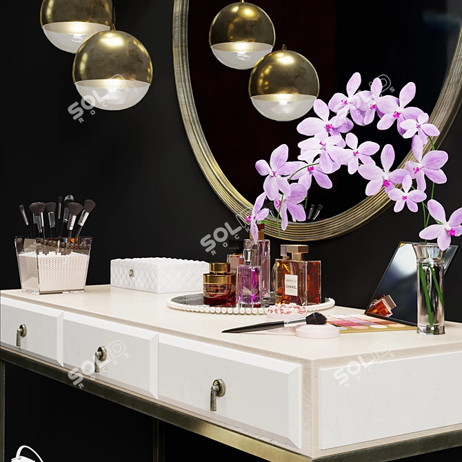 Boudoir Dresser: Elegant and Luxurious 3D model image 2