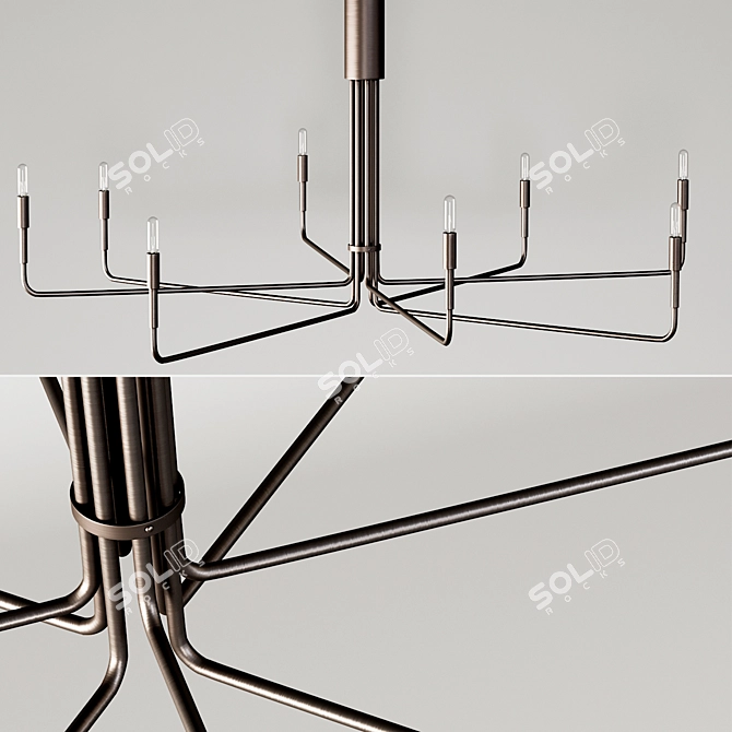 Modern Pendant Light Clive - Realistic 3D Model 3D model image 1