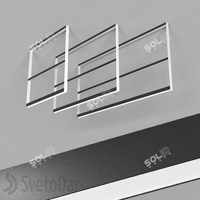 LIGNA Trinity Pendant Light 3D model image 1