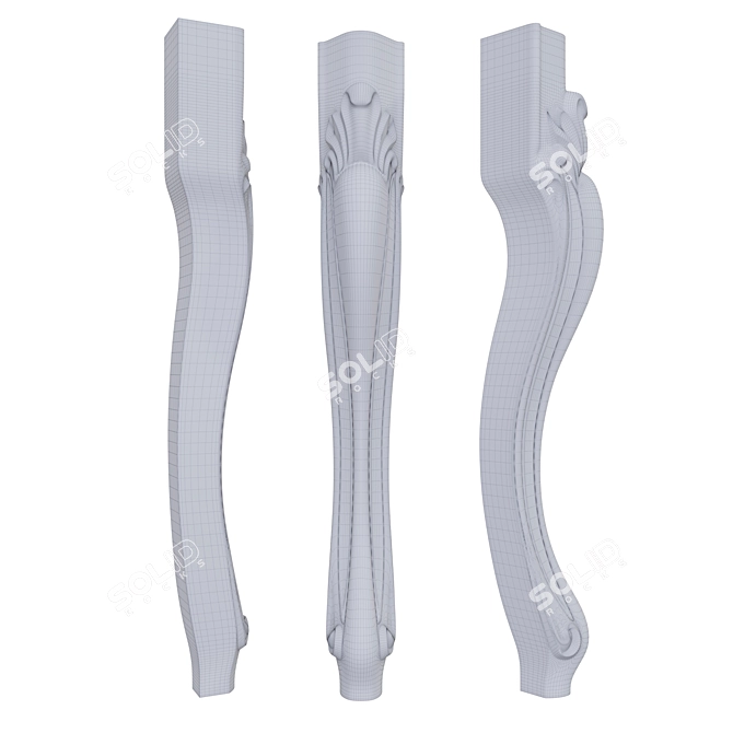 Sleek Leg Classic Design 3D model image 2