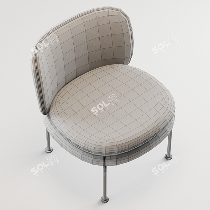 Elegant La Cividina SOAVE Chair 3D model image 3