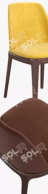 Elegant Grace Chair by Poliform 3D model image 2