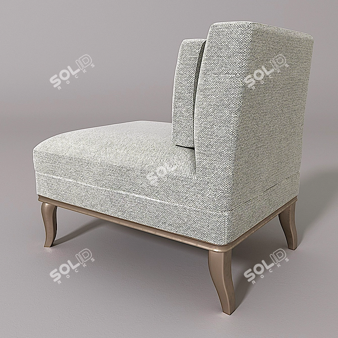 Elegant Simpson Armchair 3D model image 2