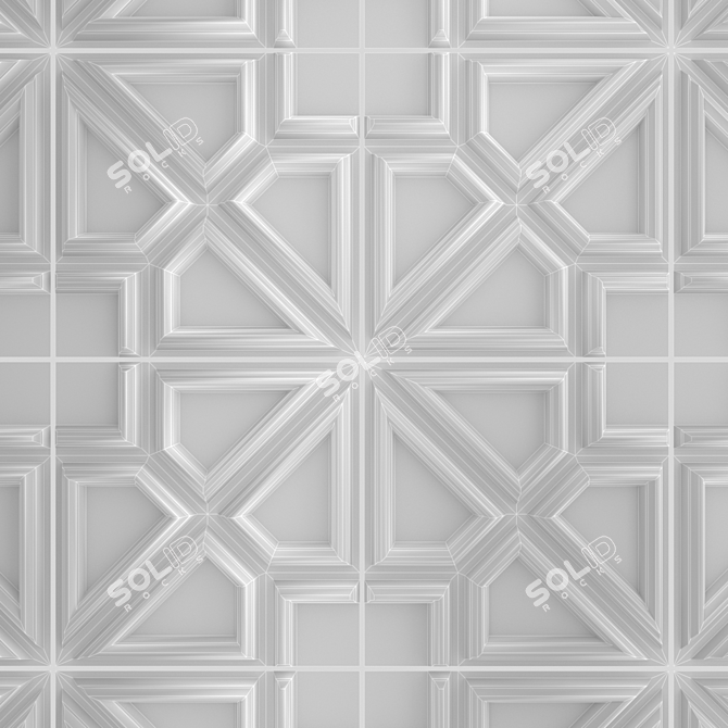 Grazia Ambra/Greige 10x10cm Ceramic Tile 3D model image 3