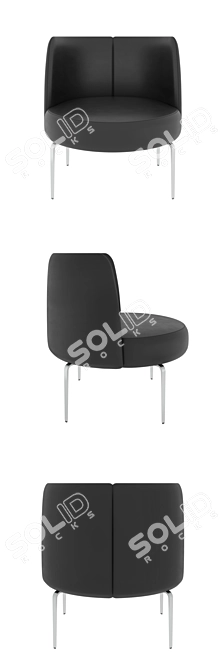 Busnelli Medusa: Stylish & Versatile Seating 3D model image 2