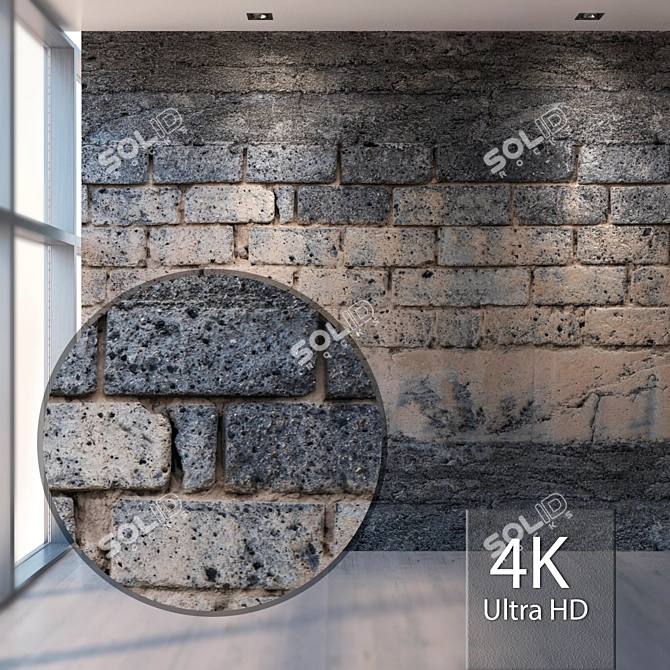 Seamless 4K Texture Set - Blocks 3D model image 1