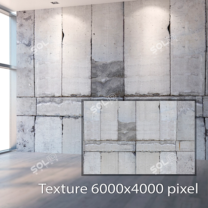 Seamless 4K Block Texture 3D model image 2