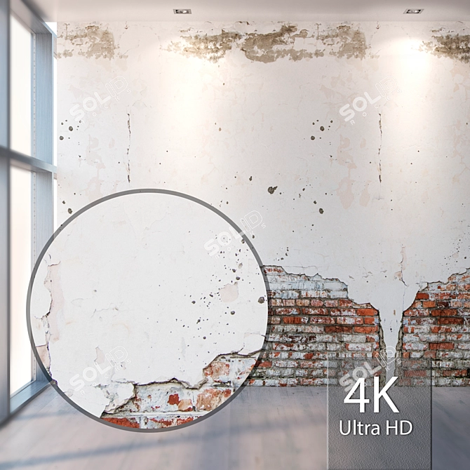 Seamless 4K Brick Texture Bundle 3D model image 1