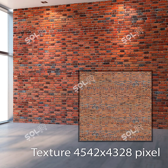 Seamless 4K Brick Texture 3D model image 2