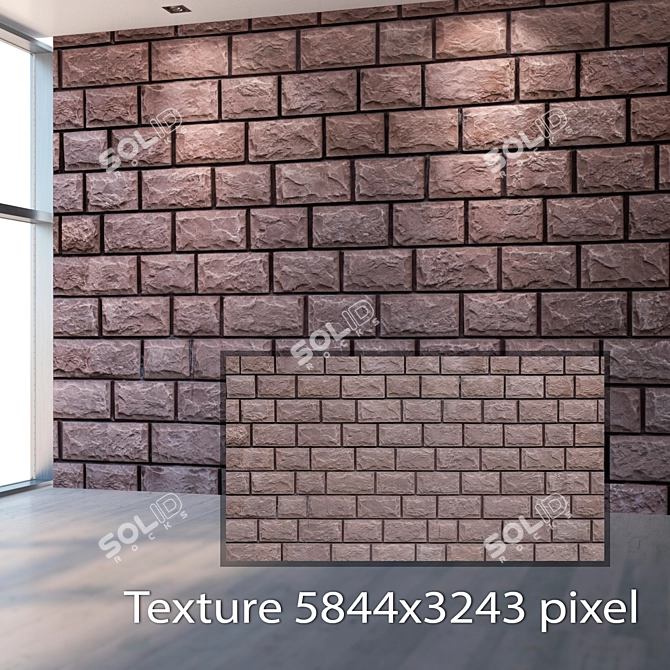 Seamless Textured Blocks in 4K 3D model image 2