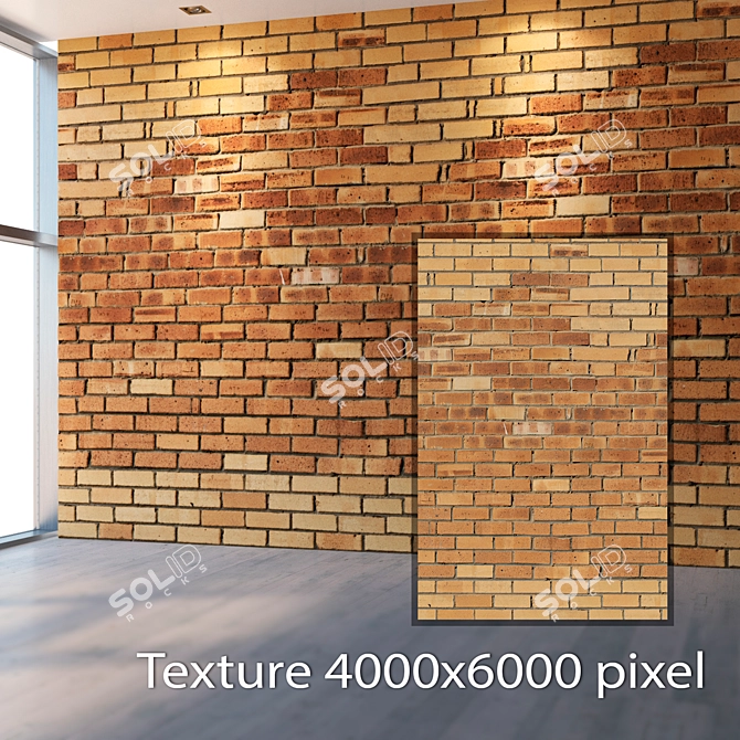 Seamless 4K Brick Texture 3D model image 2