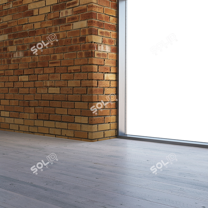 Seamless 4K Brick Texture 3D model image 3