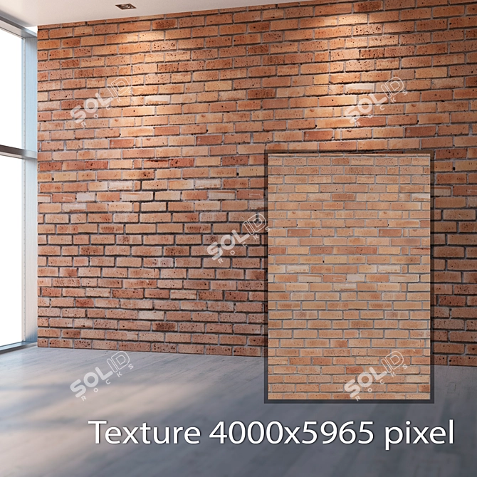 Seamless 4K Brick Texture 3D model image 2