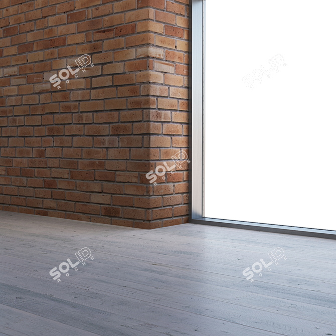 Seamless 4K Brick Texture 3D model image 3