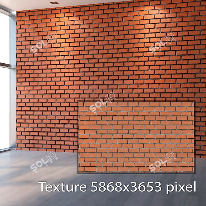 Seamless Brick Texture - 4K 3D model image 2