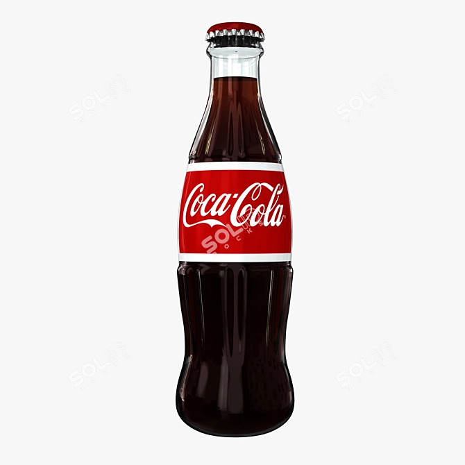Authentic Coca Cola Bottle - High Detail 3D model image 1