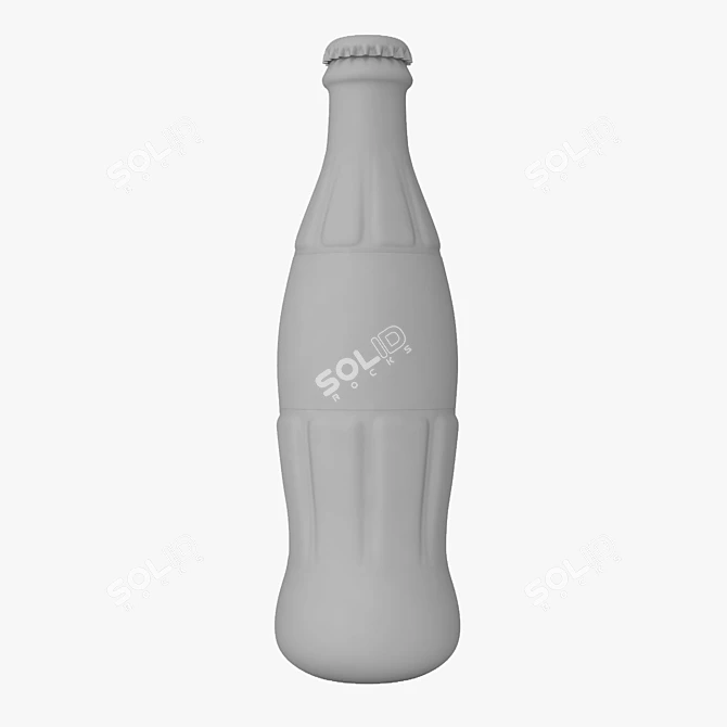Authentic Coca Cola Bottle - High Detail 3D model image 2