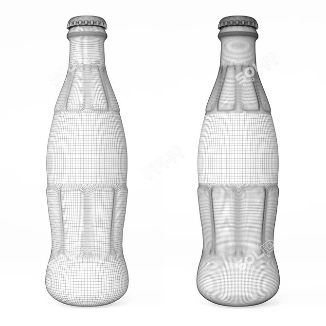 Authentic Coca Cola Bottle - High Detail 3D model image 3