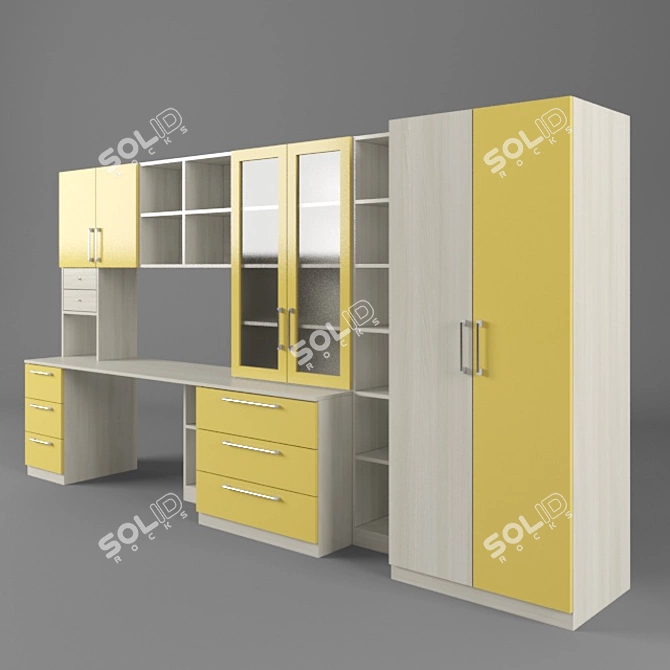 Interactive Nursery Wall 3D model image 3