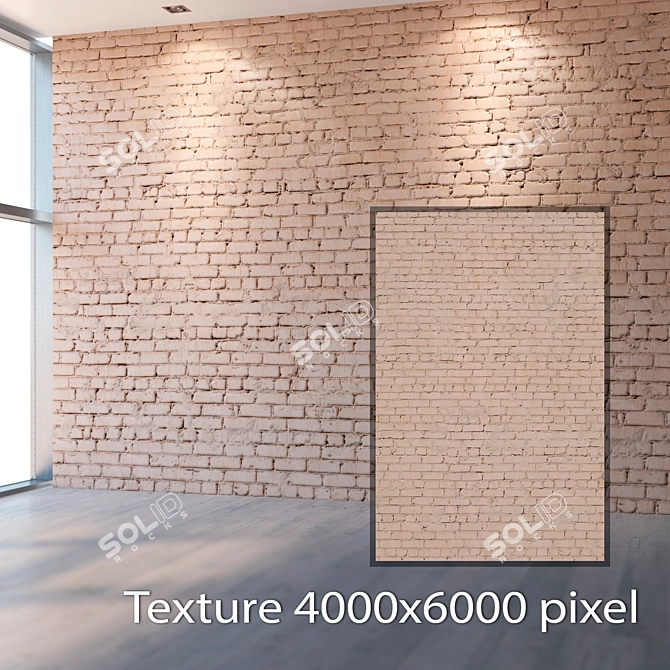 Handcrafted Seamless 4K Brick Texture 3D model image 2