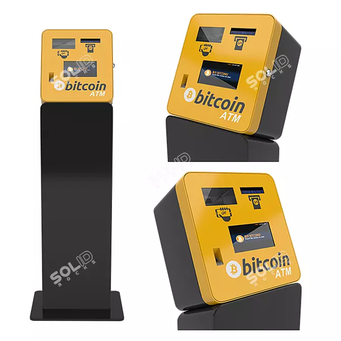 CryptoCash ATM: Easy Bitcoin Transactions 3D model image 1