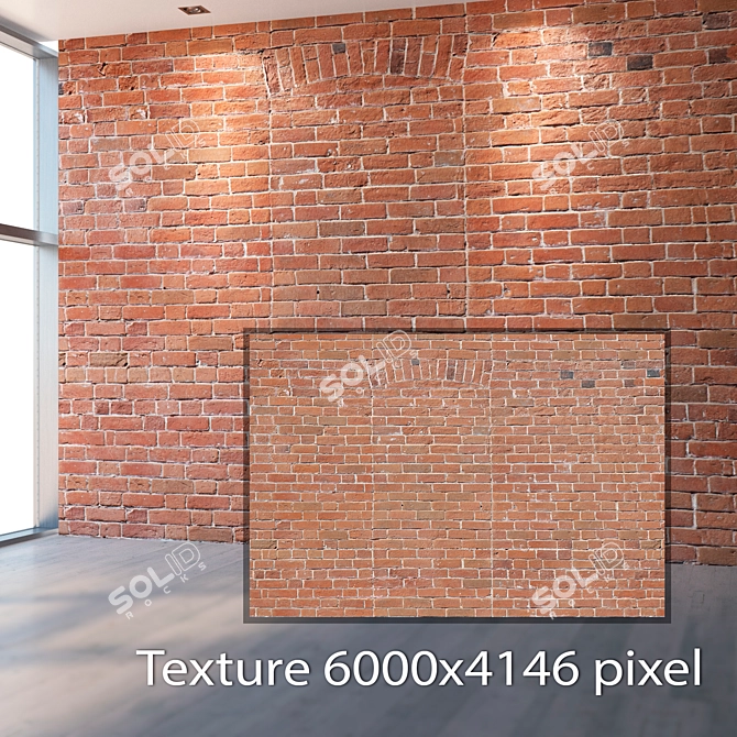 Seamless 4K Brick Texture 3D model image 2