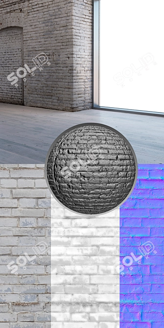 Seamless Brick Texture Pack 3D model image 3