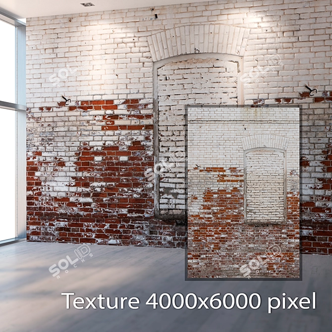 Seamless Brick Texture 3D model image 2