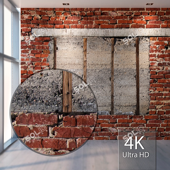 Seamless Brick Texture - 4K Resolution 3D model image 3