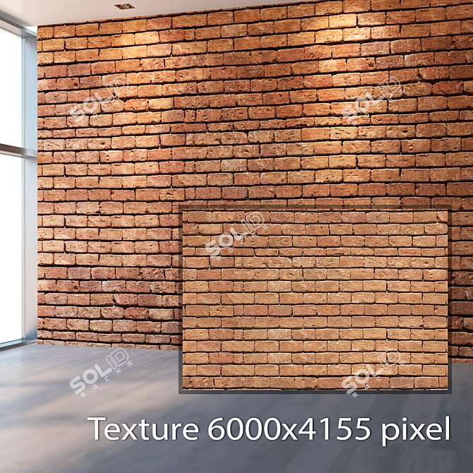 Seamless 4K Brick Texture 3D model image 2