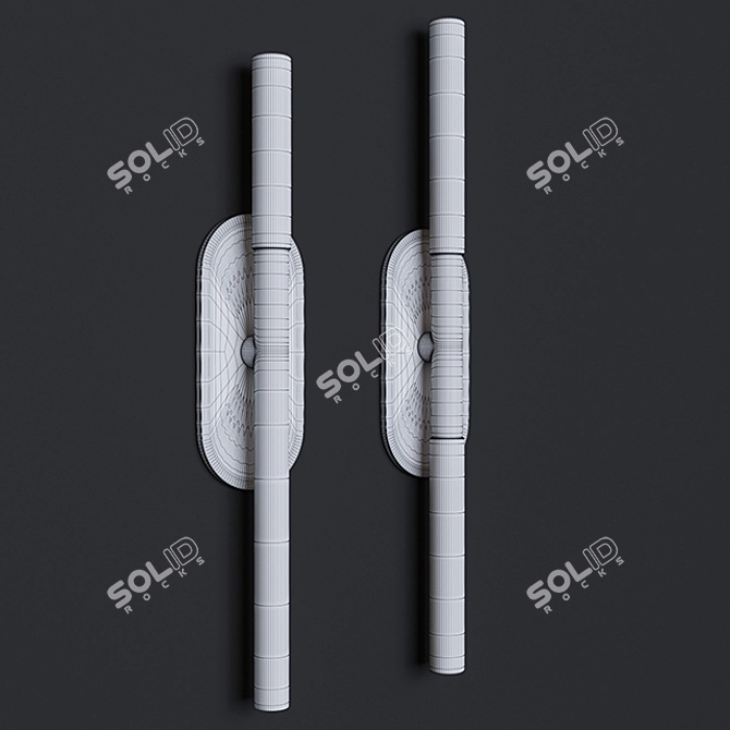 Rousseau Medium Bath Sconce & Vanity 3D model image 2